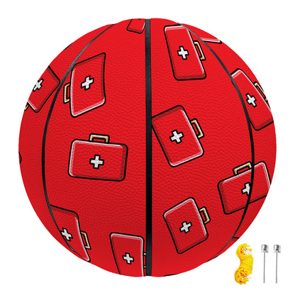 Paramedic First Aid Kit Pattern Print Basketball