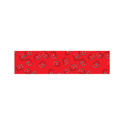 Paramedic First Aid Kit Pattern Print Bed Runner