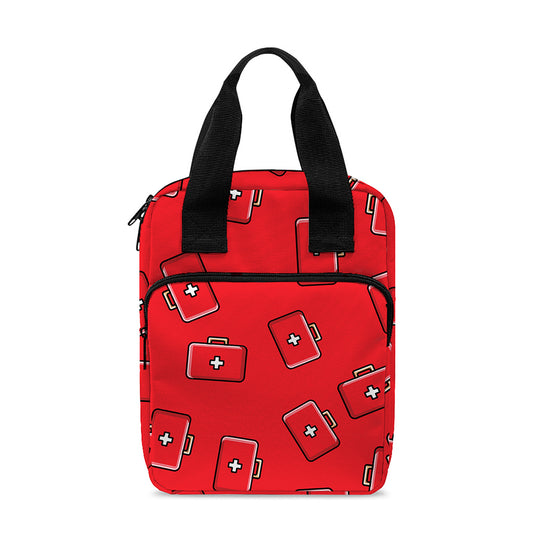 Paramedic First Aid Kit Pattern Print Bible Tote Bag
