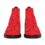 Paramedic First Aid Kit Pattern Print Flat Ankle Boots
