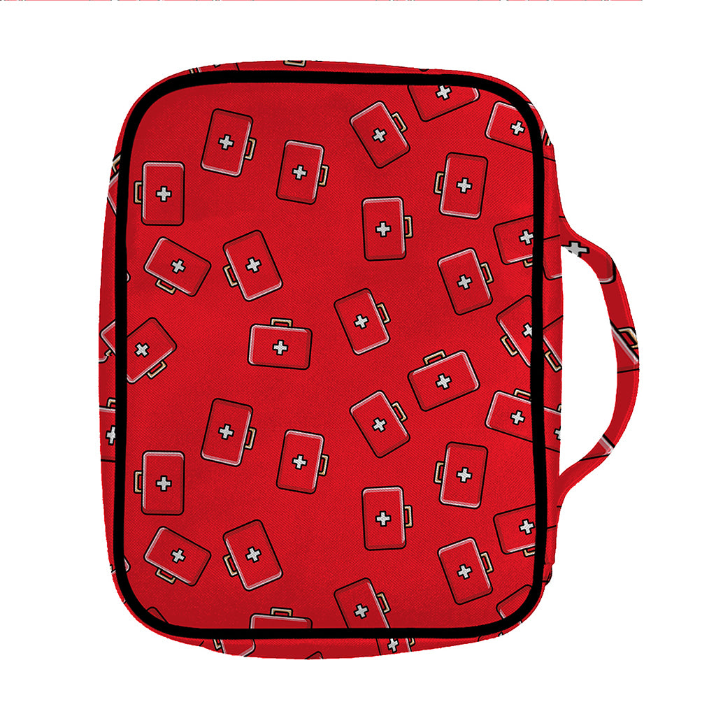 Paramedic First Aid Kit Pattern Print Front Pocket Bible Bag