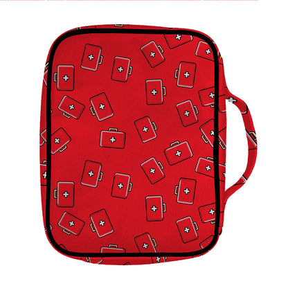 Paramedic First Aid Kit Pattern Print Front Pocket Bible Bag