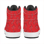 Paramedic First Aid Kit Pattern Print High Top Leather Sneakers