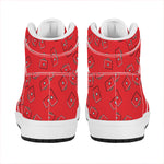Paramedic First Aid Kit Pattern Print High Top Leather Sneakers