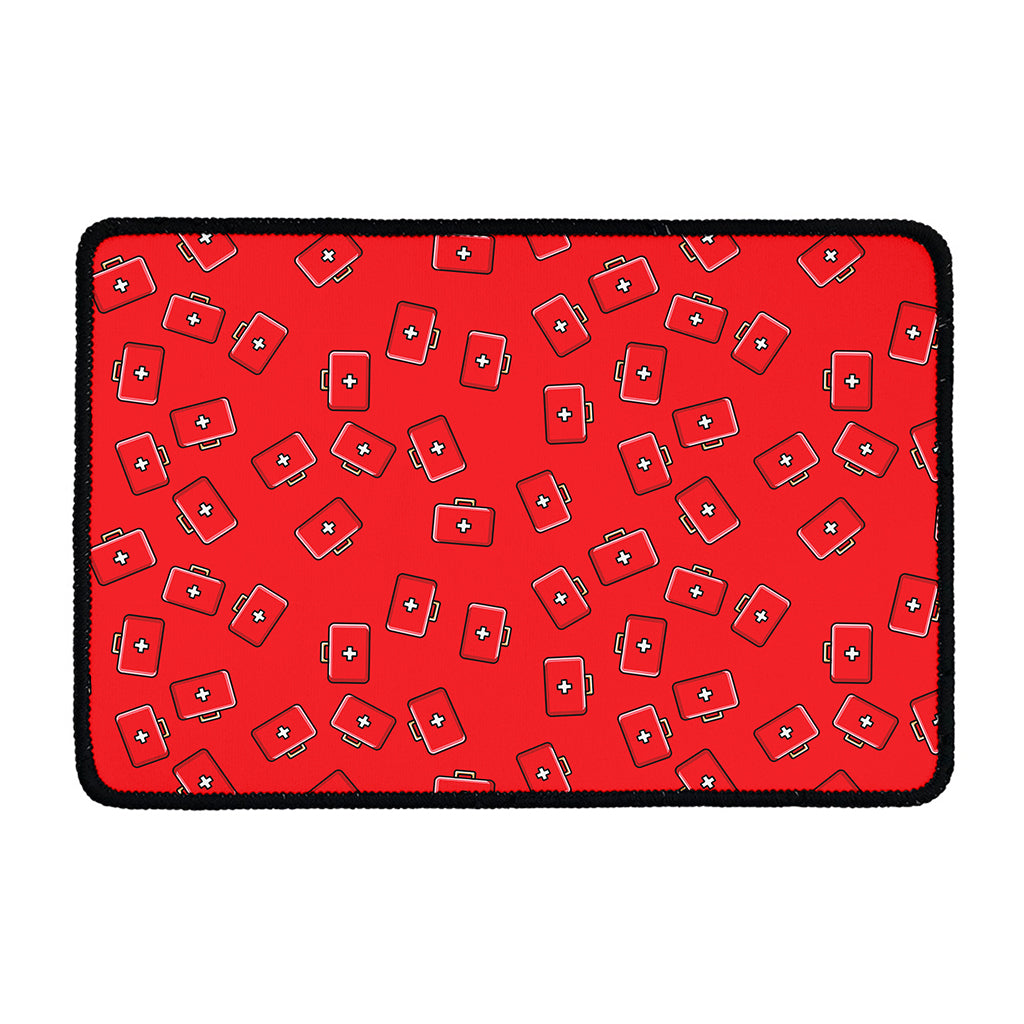 Paramedic First Aid Kit Pattern Print Kitchen Mat