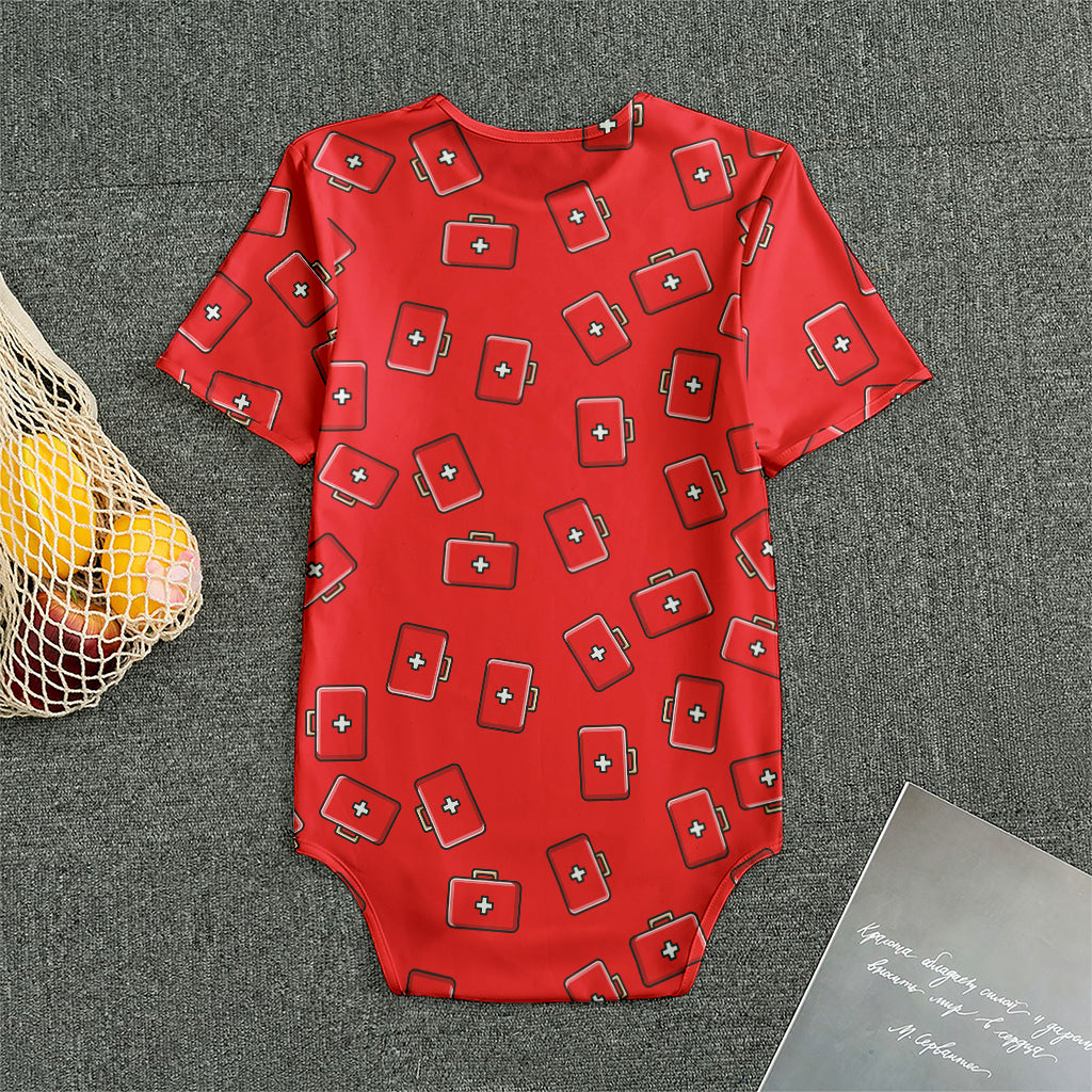 Paramedic First Aid Kit Pattern Print Men's Bodysuit