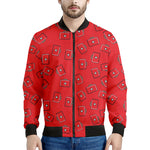 Paramedic First Aid Kit Pattern Print Men's Bomber Jacket
