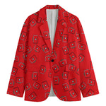 Paramedic First Aid Kit Pattern Print Men's Cotton Blazer