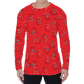Paramedic First Aid Kit Pattern Print Men's Long Sleeve T-Shirt
