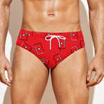 Paramedic First Aid Kit Pattern Print Men's Swim Briefs