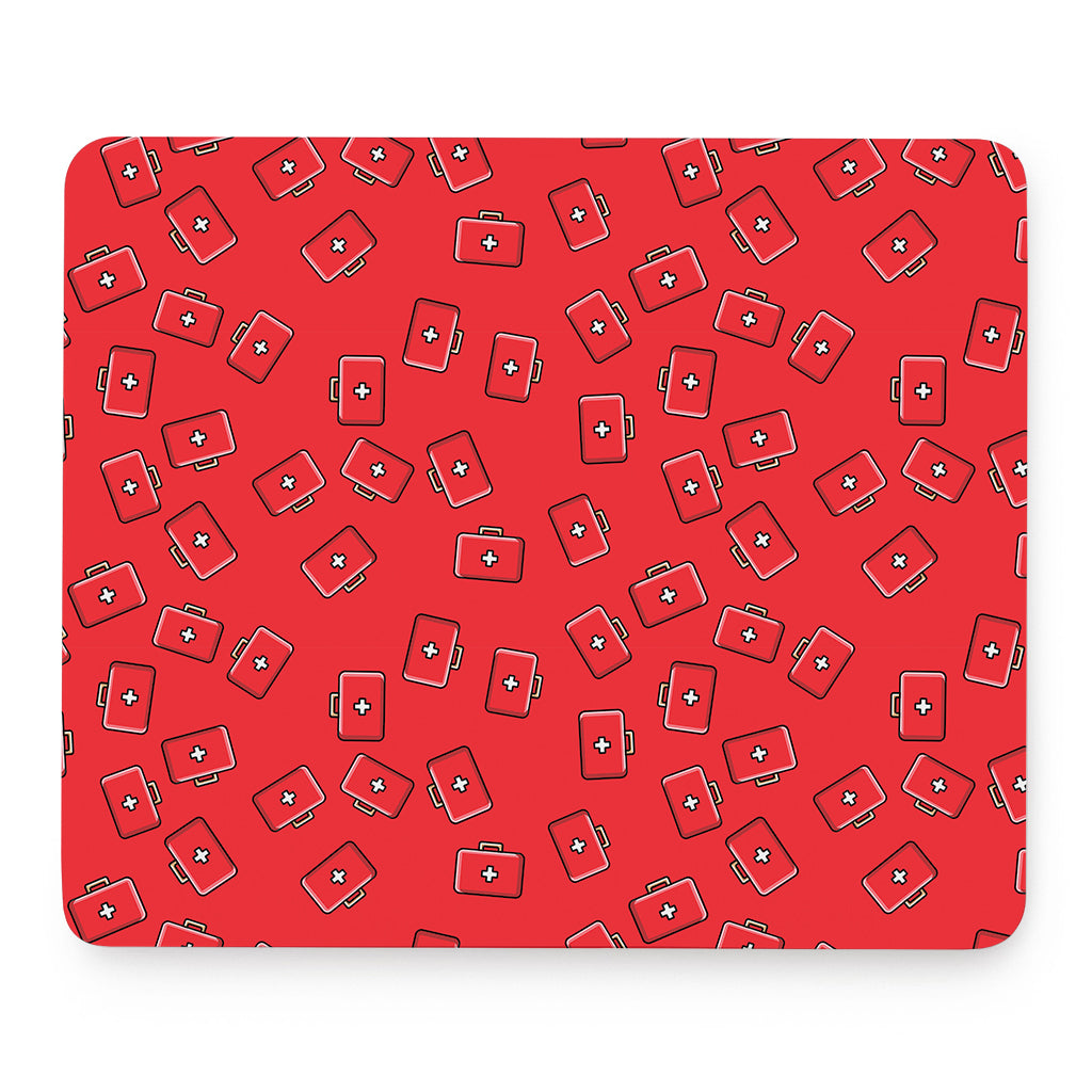 Paramedic First Aid Kit Pattern Print Mouse Pad