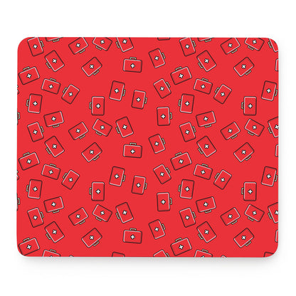 Paramedic First Aid Kit Pattern Print Mouse Pad