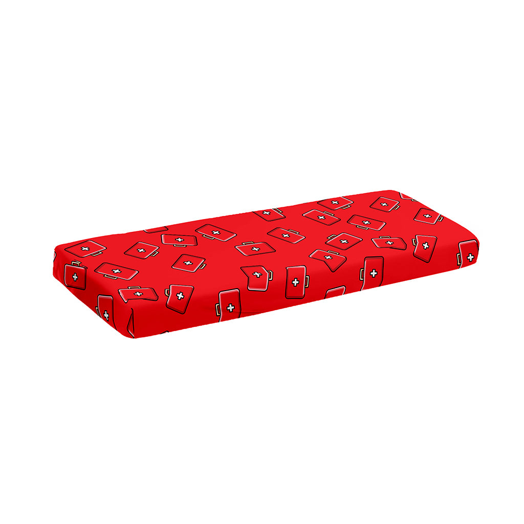 Paramedic First Aid Kit Pattern Print Piano Keyboard Cover