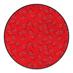 Paramedic First Aid Kit Pattern Print Round Floor Mat