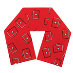 Paramedic First Aid Kit Pattern Print Scarf