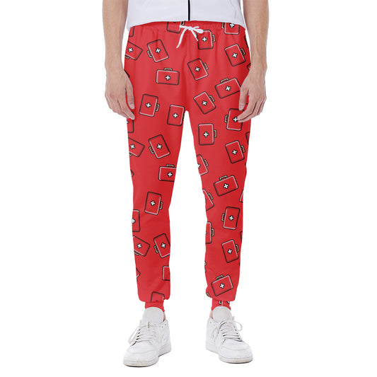 Paramedic First Aid Kit Pattern Print Scuba Joggers