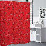 Paramedic First Aid Kit Pattern Print Shower Curtain