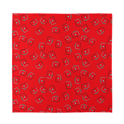 Paramedic First Aid Kit Pattern Print Silk Bandana