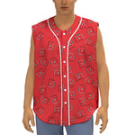 Paramedic First Aid Kit Pattern Print Sleeveless Baseball Jersey