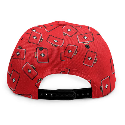 Paramedic First Aid Kit Pattern Print Snapback Cap