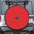 Paramedic First Aid Kit Pattern Print Tire Cover With Camera Hole
