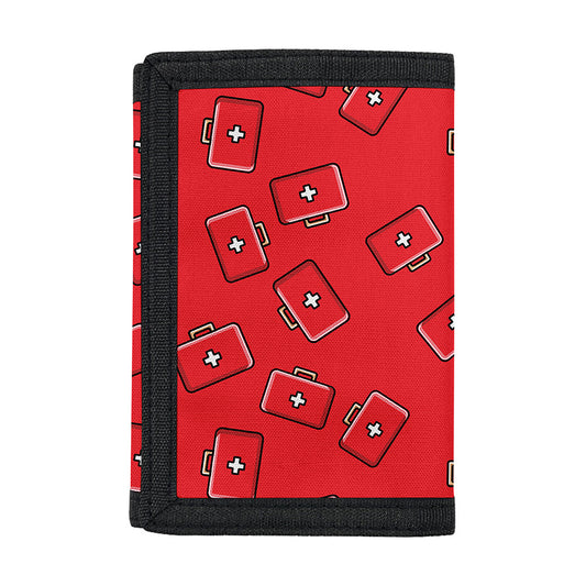 Paramedic First Aid Kit Pattern Print Trifold Wallet