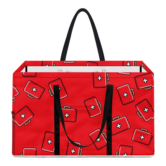 Paramedic First Aid Kit Pattern Print Utility Tote Bag