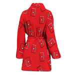 Paramedic First Aid Kit Pattern Print Women's Bathrobe