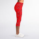 Paramedic First Aid Kit Pattern Print Women's Capri Leggings