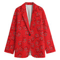 Paramedic First Aid Kit Pattern Print Women's Cotton Blazer