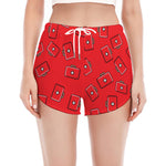 Paramedic First Aid Kit Pattern Print Women's Split Running Shorts