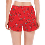 Paramedic First Aid Kit Pattern Print Women's Split Running Shorts