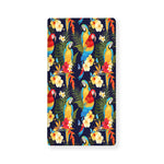 Parrot And Flower Pattern Print Baby Crib Sheet