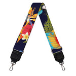 Parrot And Flower Pattern Print Bag Strap