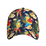 Parrot And Flower Pattern Print Baseball Cap