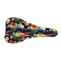 Parrot And Flower Pattern Print Bicycle Seat Cover