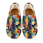 Parrot And Flower Pattern Print Casual Shoes