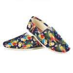 Parrot And Flower Pattern Print Casual Shoes