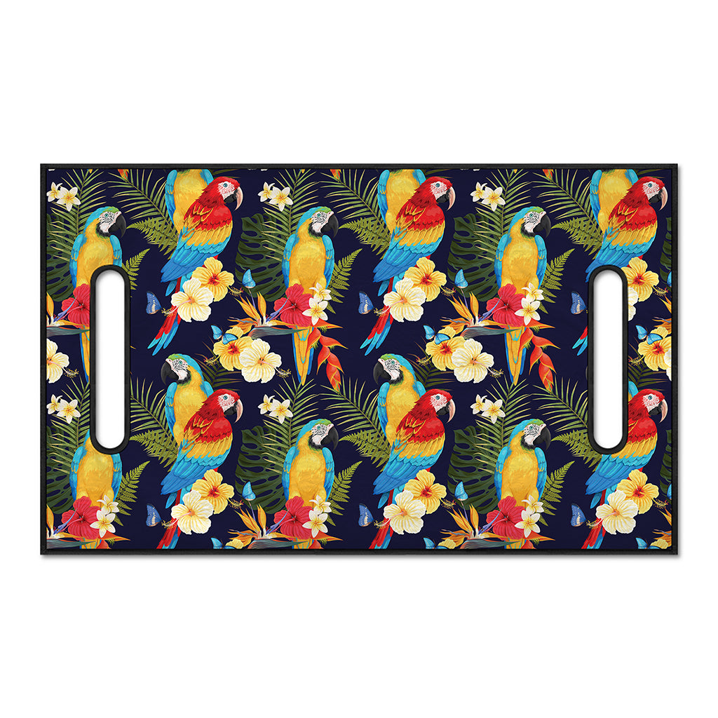 Parrot And Flower Pattern Print Golf Cart Seat Cover