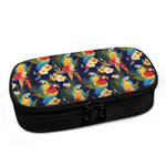 Parrot And Flower Pattern Print Insulin Cooler Travel Case