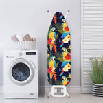 Parrot And Flower Pattern Print Ironing Board Cover