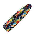 Parrot And Flower Pattern Print Ironing Board Cover