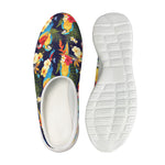Parrot And Flower Pattern Print Mesh Casual Shoes