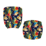 Parrot And Flower Pattern Print Office Chair Cover