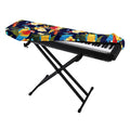 Parrot And Flower Pattern Print Piano Keyboard Cover