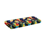 Parrot And Flower Pattern Print Piano Keyboard Cover