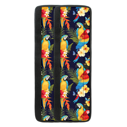 Parrot And Flower Pattern Print Refrigerator Handle Covers