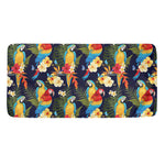 Parrot And Flower Pattern Print Towel