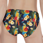 Parrot And Flower Pattern Print Women's Panties