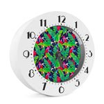 Parrot Banana Leaf Hawaii Pattern Print Alarm Clock